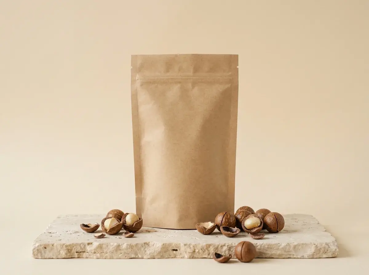 Túi mắc ca nứt vỏ 500g và hạt mắc ca nguyên vỏ