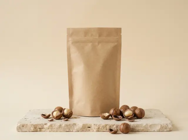 Túi mắc ca nứt vỏ 500g và hạt mắc ca nguyên vỏ